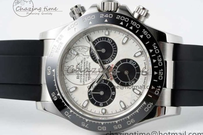 Good Copy Rolex Watches Oysterflex 116519 on 1:1 Best Edition Strap 2269 Rubber ZeroBulk SA Daytona Dial QF Meteorite 0116